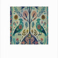 Folk Art Print Folklore Bird Floral Tapestry 1