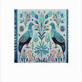 Folk Art Print Folklore Bird Floral Tapestry 3