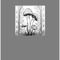 Folk Art: Monochrome Magical Mushrooms Fungi 4