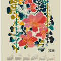 Calendar 2025 colorful orchid