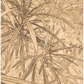 Sepia Foliage Sketch