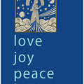 Winter Scene: Love Joy Peace Hope