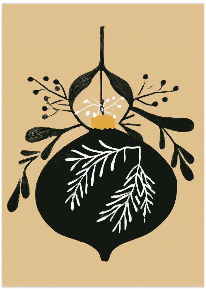 Bows and Baubles: Minimalism Holiday Print 3