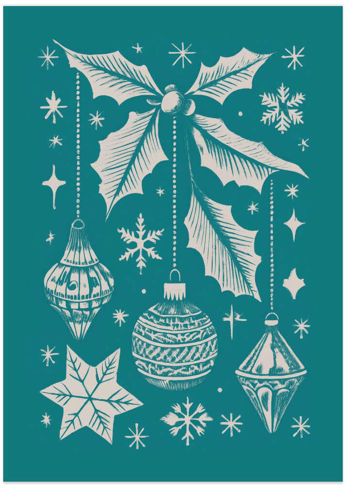 Bells and Baubles: Holiday Ornament Poster
