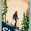 Winter Tourism: Vintage Ski the Alps Poster
