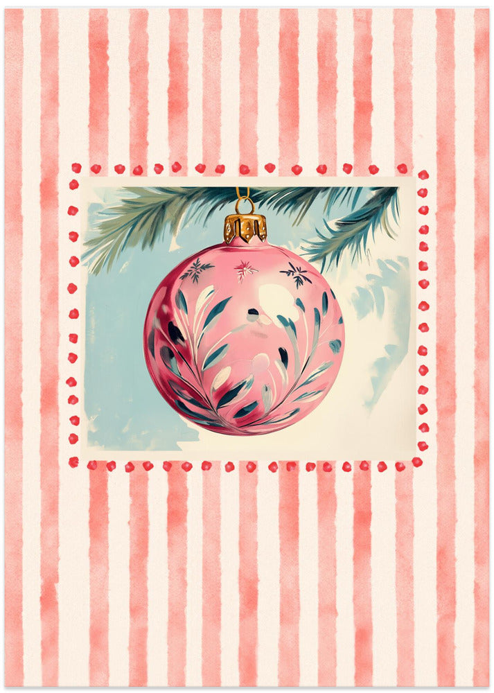 Pink Christmas Bauble