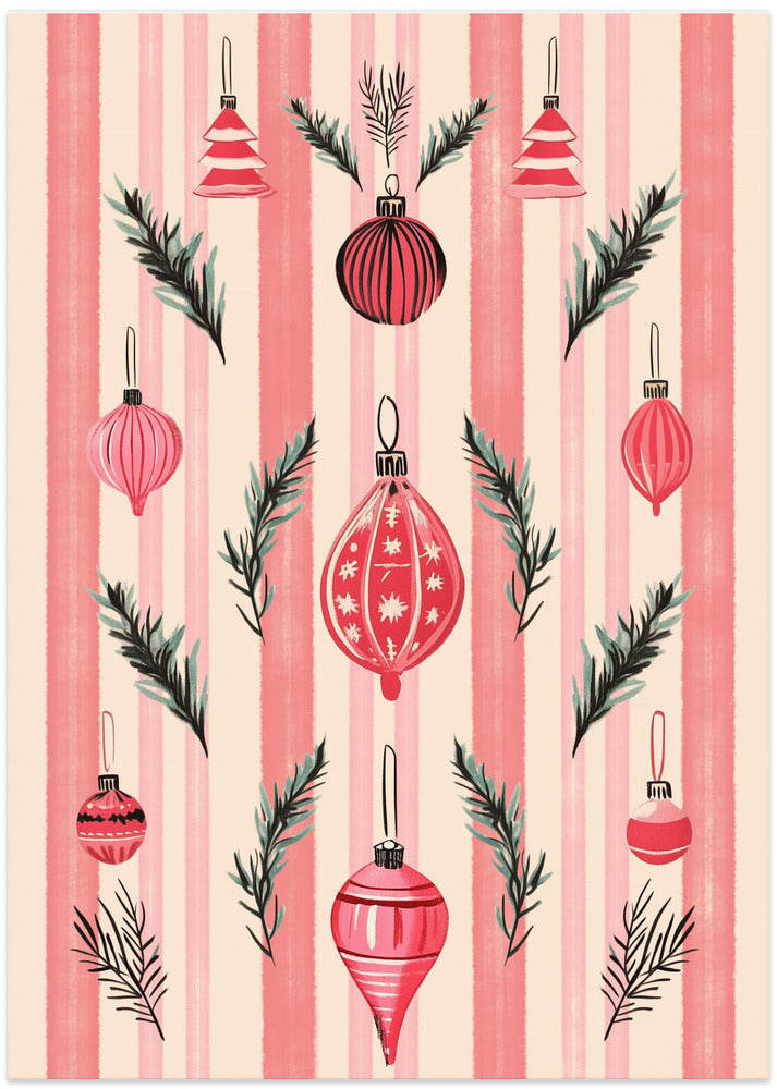 Pink Christmas Baubles