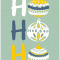 HoHoHo Cheerful little Christmas Illustration mint