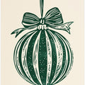 Christmas Ornament Green Illustration