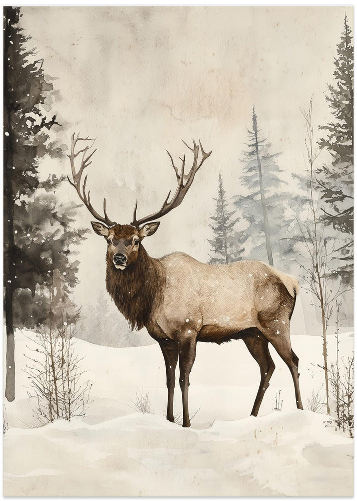 Elk Winter Nostalgia