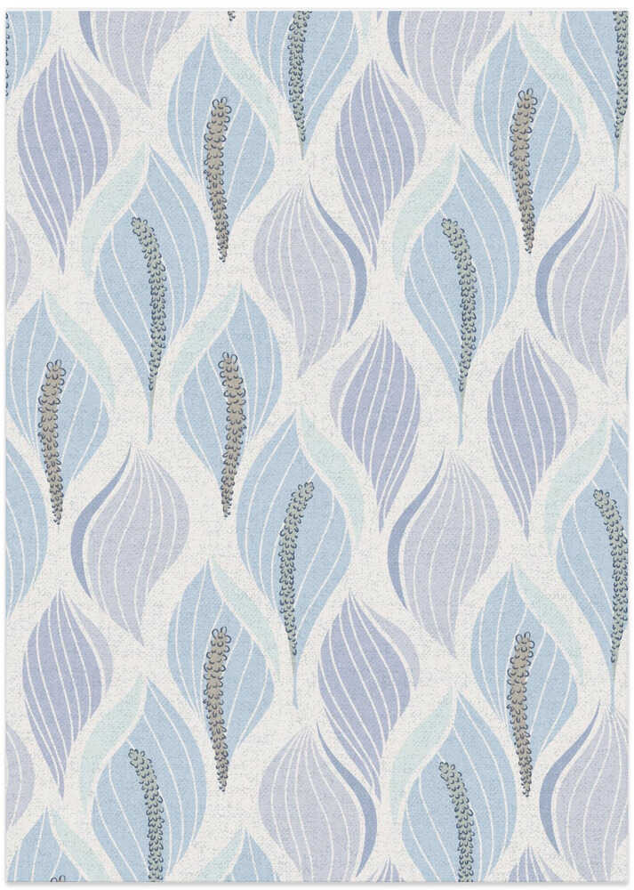 Minimalistic flow Peace lily flower soft blue