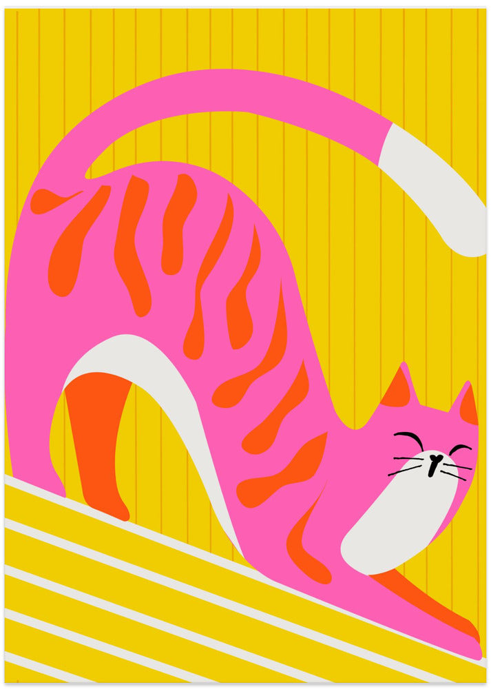 Snoozing Whiskers, Bright Adorable Cat