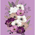 Anemones Floral Bouquet Purple