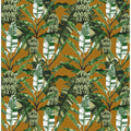 Banano Leaves Pattern Mustard and Green