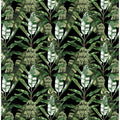 Banano Leaves Pattern Black and Green