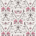 Bohemian Garden Pattern Pink and Brown