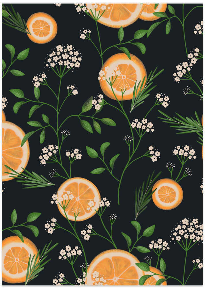Elderflowers and Oranges Black