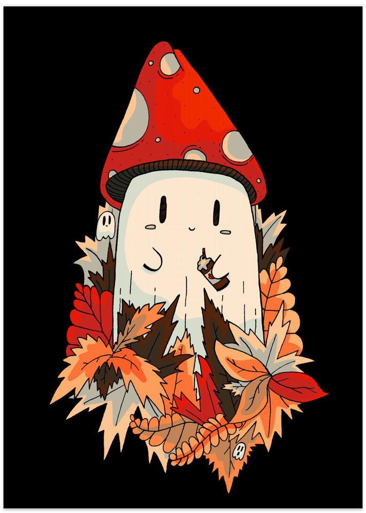 Happy coffee mushroom