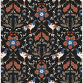 Roosters Beige Pattern