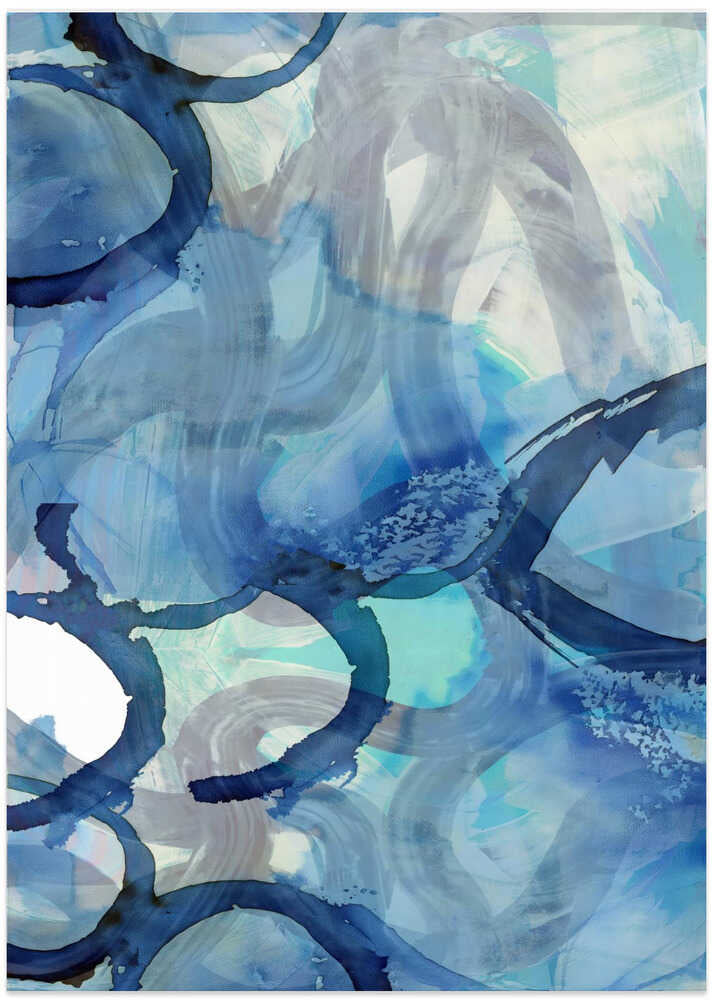 Blue Abstract Swirls 2