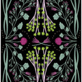 Folk Mirrored - Black, Green and Pink