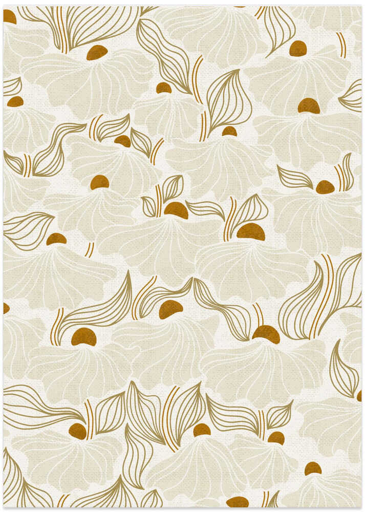 calming essentials Natural flow meadow ivory pattern