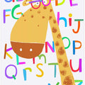Cute Giraffe Wearing Glasses Alphabet Letters by Carla Daly