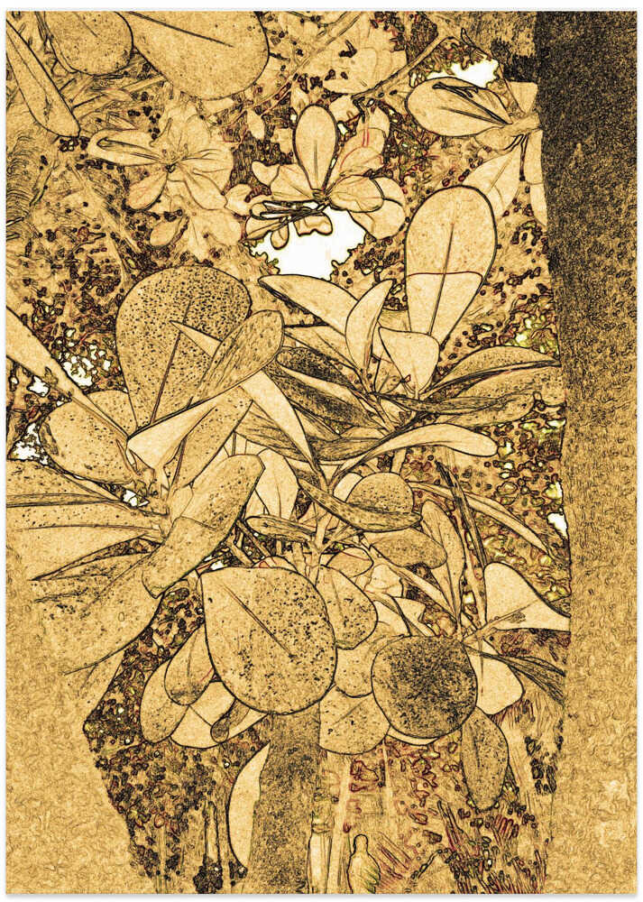 Golden Leaves Canvas