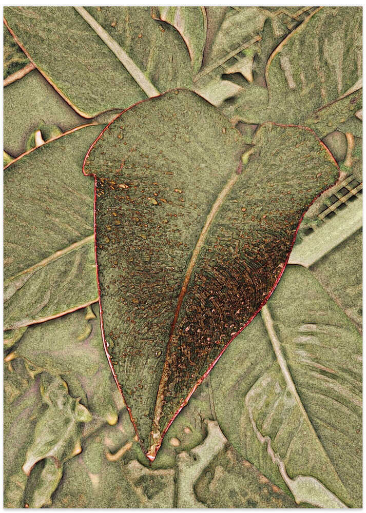 Textured Leaf Tapestry