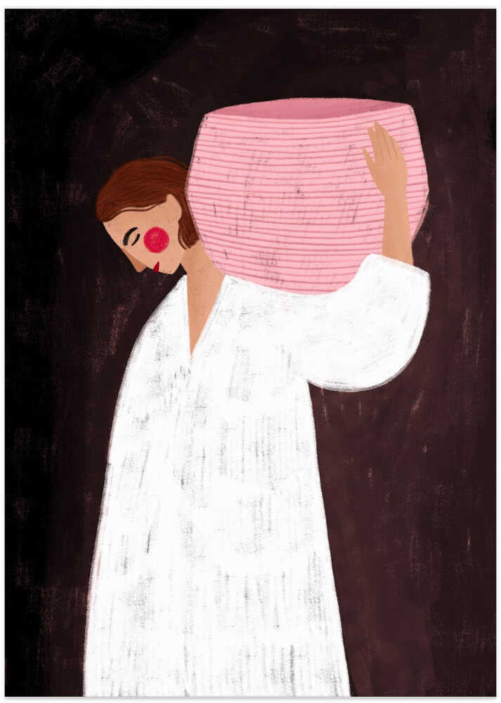 The Woman with the Pink Basket