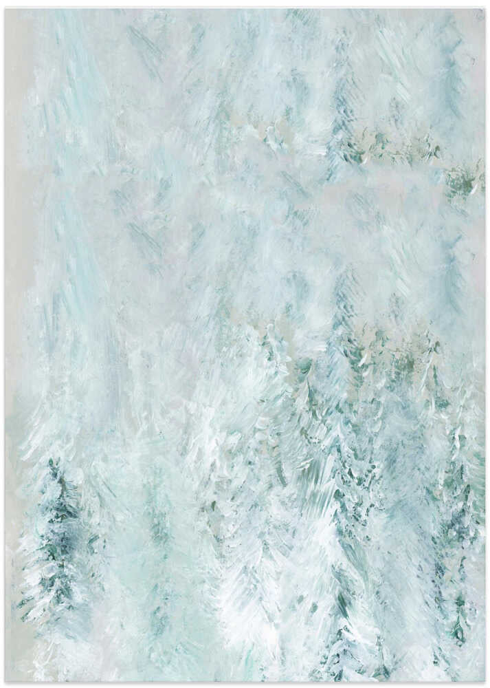 Winter White Forest Scene 1