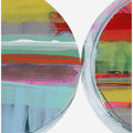 Abstract Stripes & Circles No 2