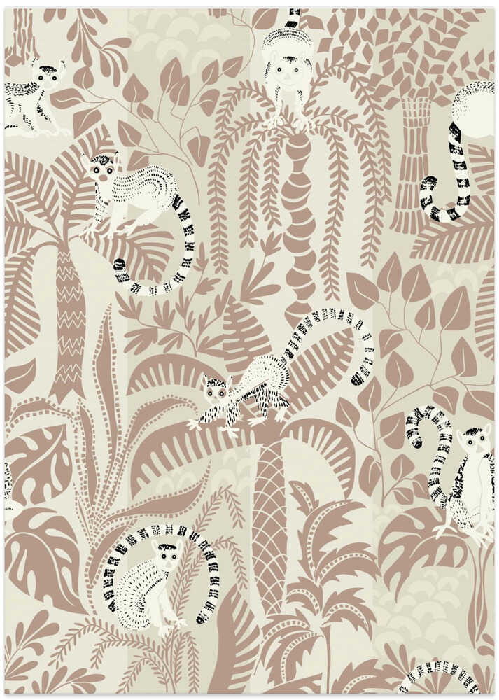 Jungle adventure warm earthy pattern