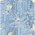 Jungle adventure sky blue pattern