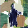Abstract Blue Green Beige No 2