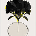 Black Flowers In Vase