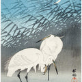 Egrets and Reeds In Moonlight (1926)