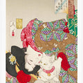 Woman With Pet Kansei Era (1888)    Boarder   By Tsukioka Yoshitoshi