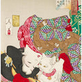 Woman With Pet Kansei Era (1888) By Tsukioka Yoshitoshi
