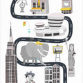 New York City With Cute Elephant Tourist By Carla Daly