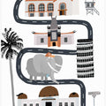 Los Angeles City With Cute Elephant Tourist By Carla Daly