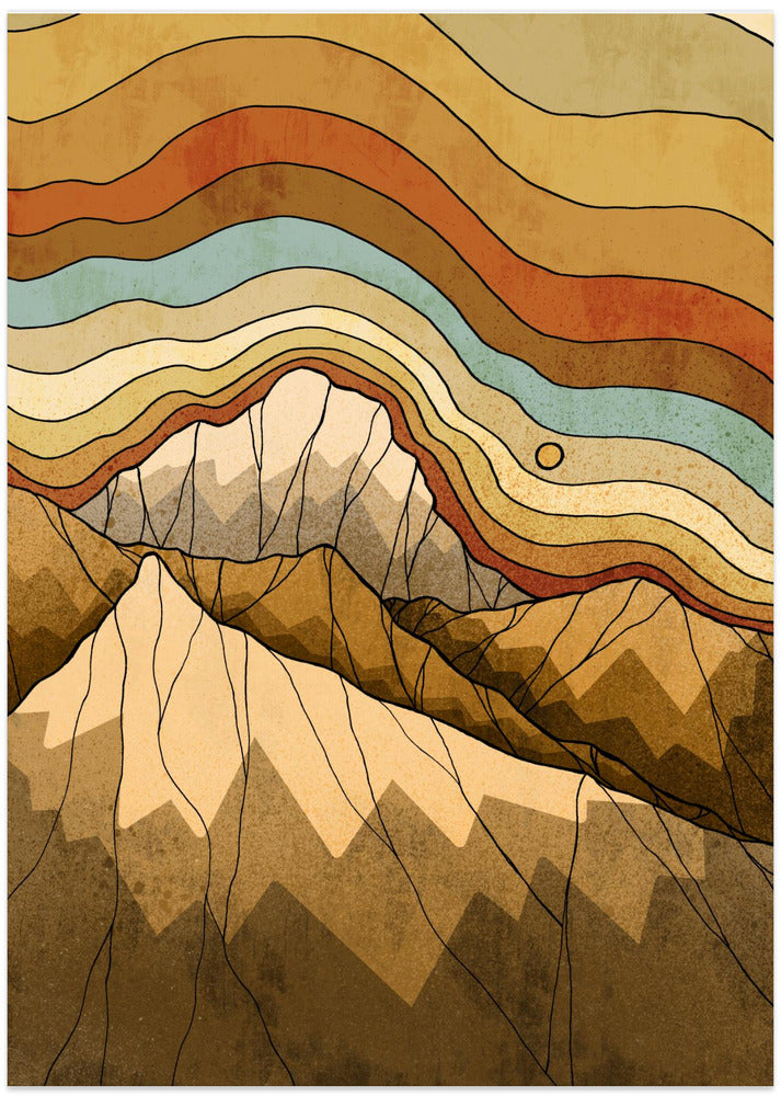 Copper rocks and hills