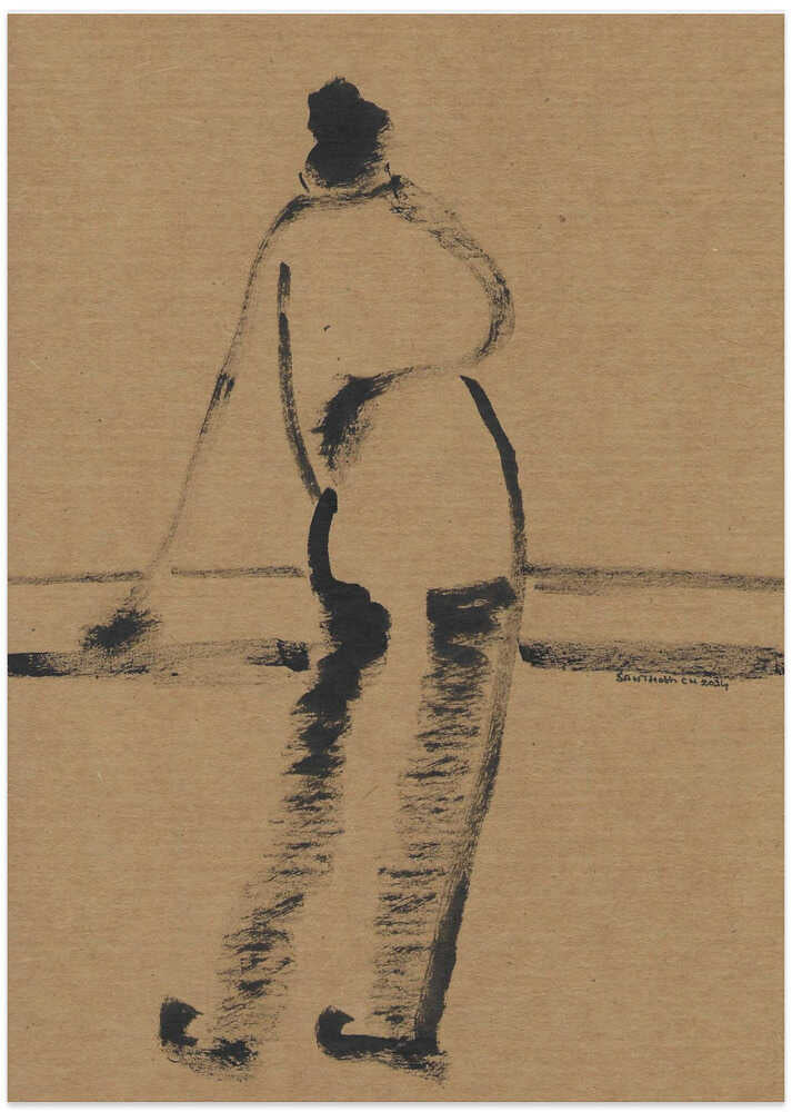 Contemplative Figure