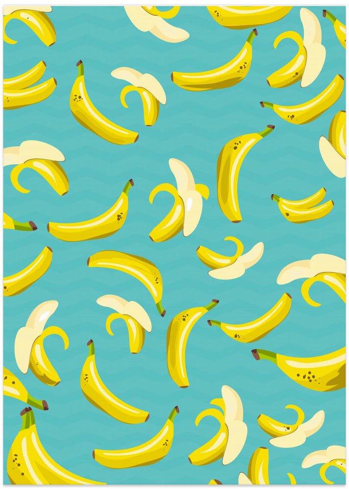 Playful Pattern Of Yellow Bananas