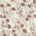 Floral elegance relaxed mocha cream pattern
