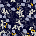 Floral elegance dark summer night pattern