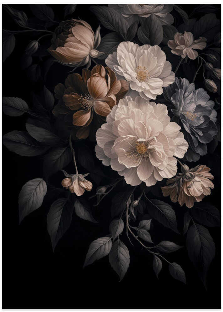 Nocturnal Baroque Blooms Ii