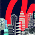 Urban Skyline Art, Montreal City Graphic Wall Poster