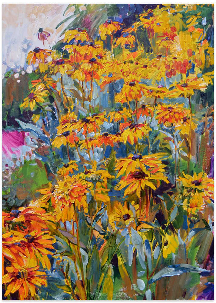 Black-eyed Suzanne flowers