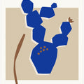 Blue Cactus Silhouette